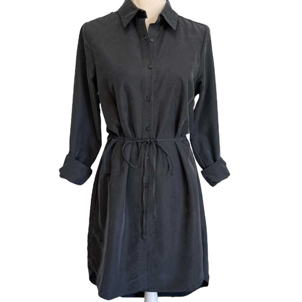 Color Thread Shirt Dress Long Sleeve Botton Down NWT Women’s Size Medium